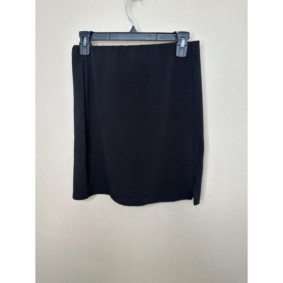 Antistar Womens Black Mini Skirt Large Polyester Spandex Fabric Stretchy - Picture 2 of 7